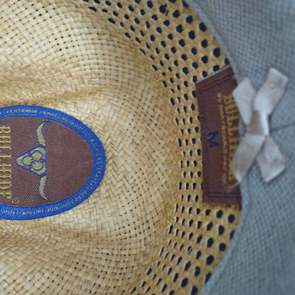 Bullhide by Montecarlo Straw Cowboy Hat with Stylish Suede Band - Picture 9 of 11